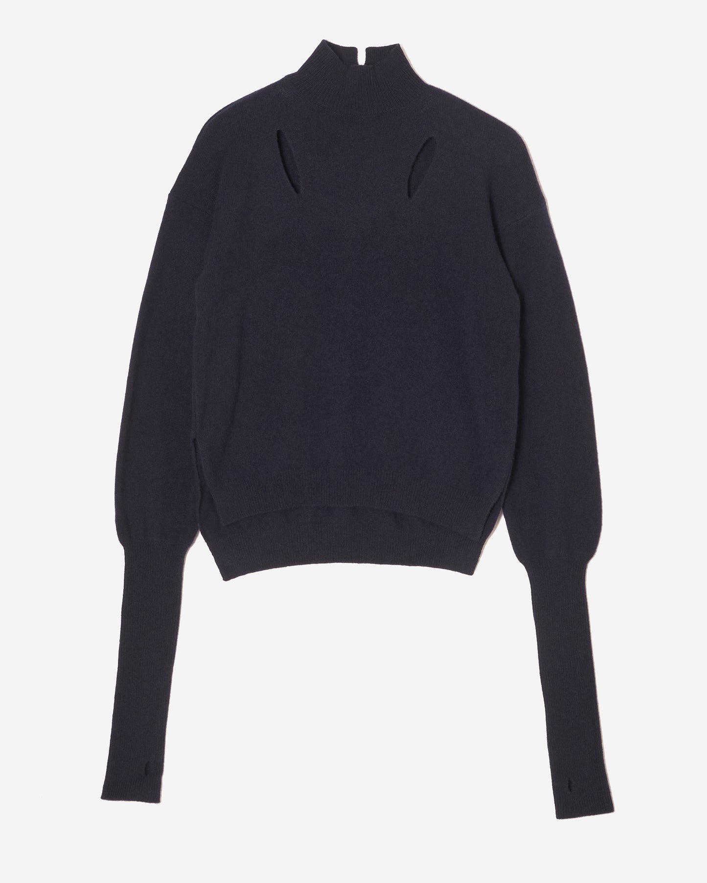 CEST-SLIT EXTENDED-RIB  SWEATER